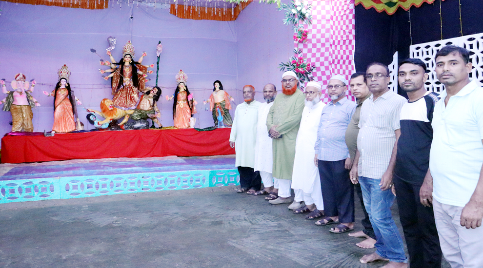 বিশ্বনাথে পূজামন্ডপ পরিদর্শন করলেন জামায়াত নেতৃবৃন্দ