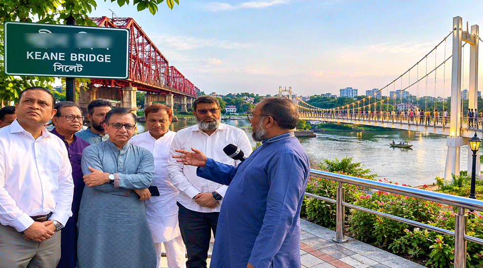 কিন ব্রিজের পাশে ঝুলন্ত সেতু করবেন বাণিজ্যমন্ত্রী